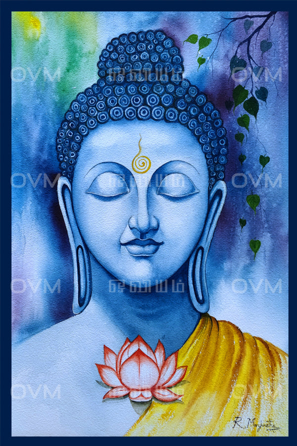 Peaceful Blue Buddha